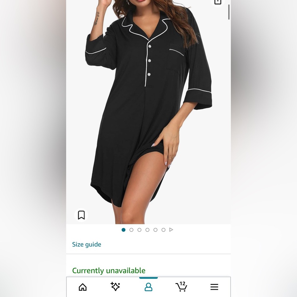 TWO Sleep Shirt Lot/ Bundle Amazon Exoauer